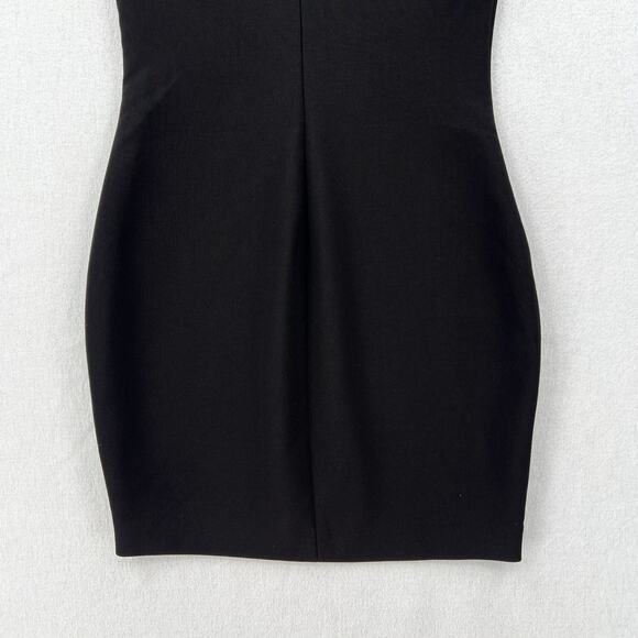 LIKELY Manhattan Mini Sheath Dress Womens 0 Black Crew Neck Short Sleeve Stretch - Picture 9 of 16